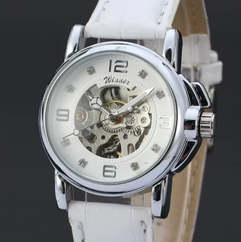 Watch Winder Compact - T-WINNER Elegant Women New Skeleton Diamond