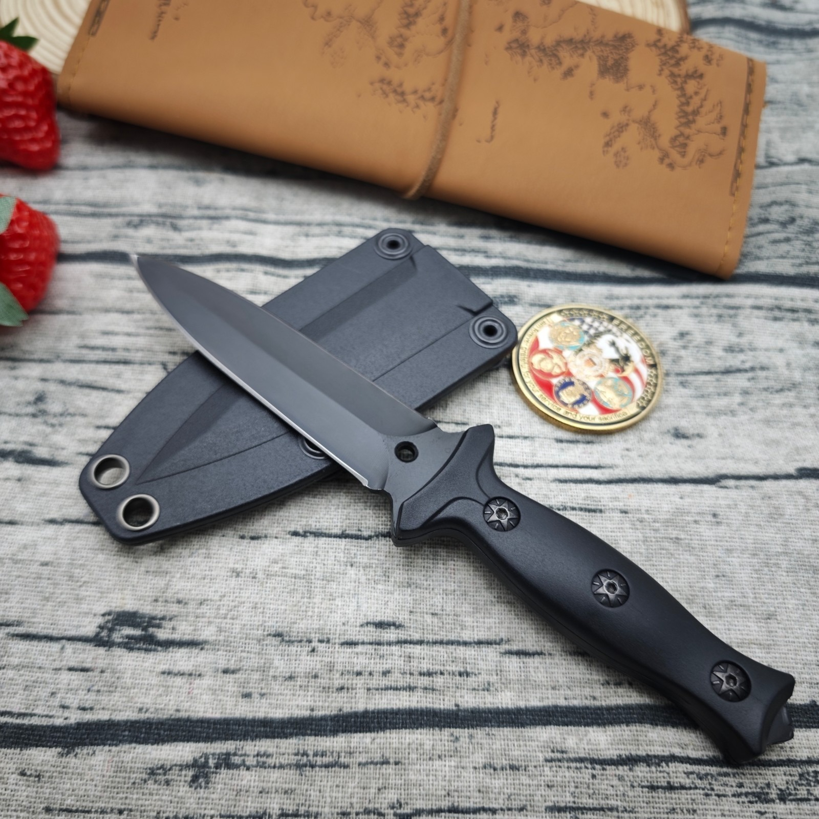 Edc Carry Fixed Blade - High Hardness Outdoor Fixed Blade Knife