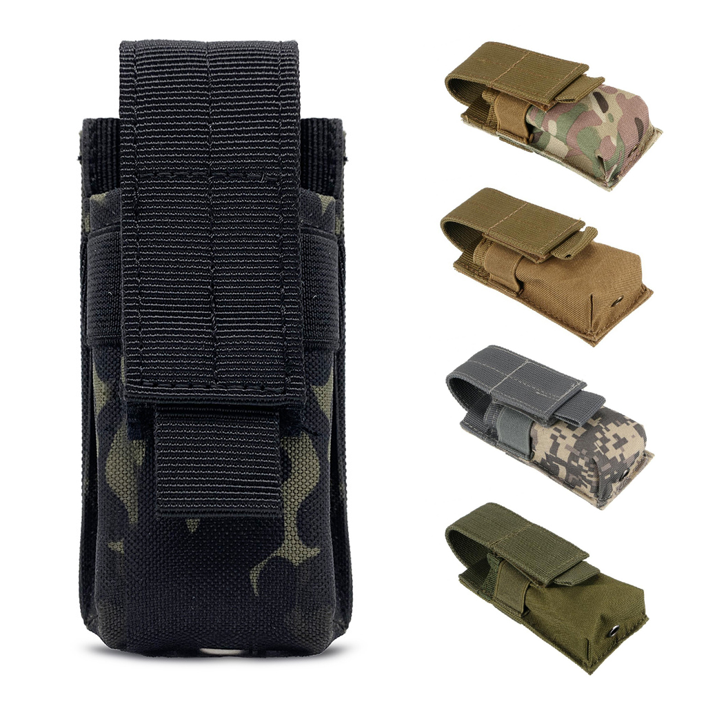 Edc Carry Flashlight - Tactical Molle Flashlight Pouch Torch Holder