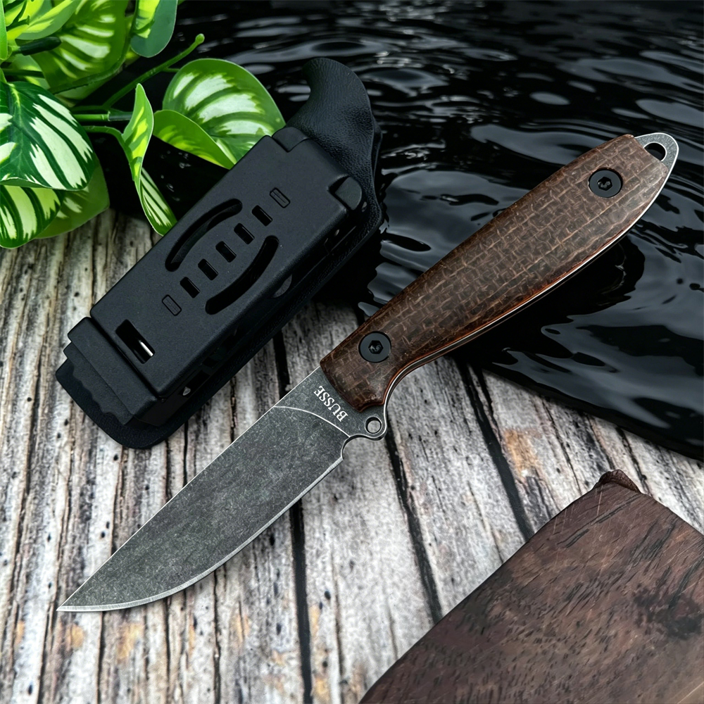 Edc Carry Fixed Blade - Micarta Grip Fixed Blade EDC Knife