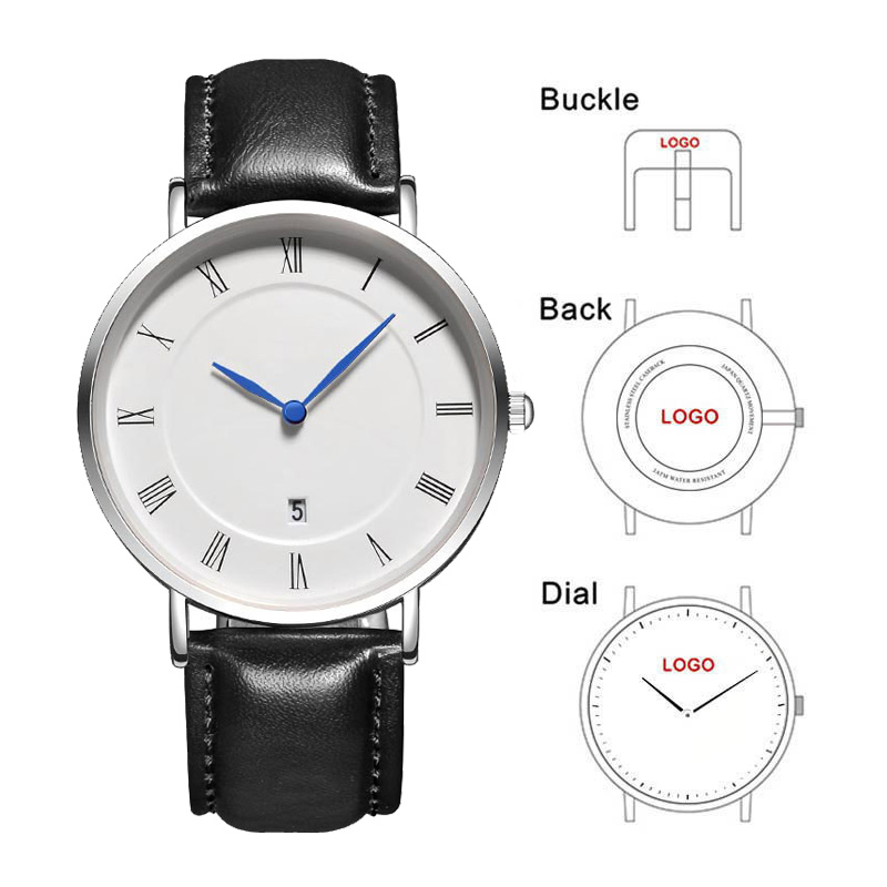 Watch Winder Compact - B-8210A Simple Men Watches With Date