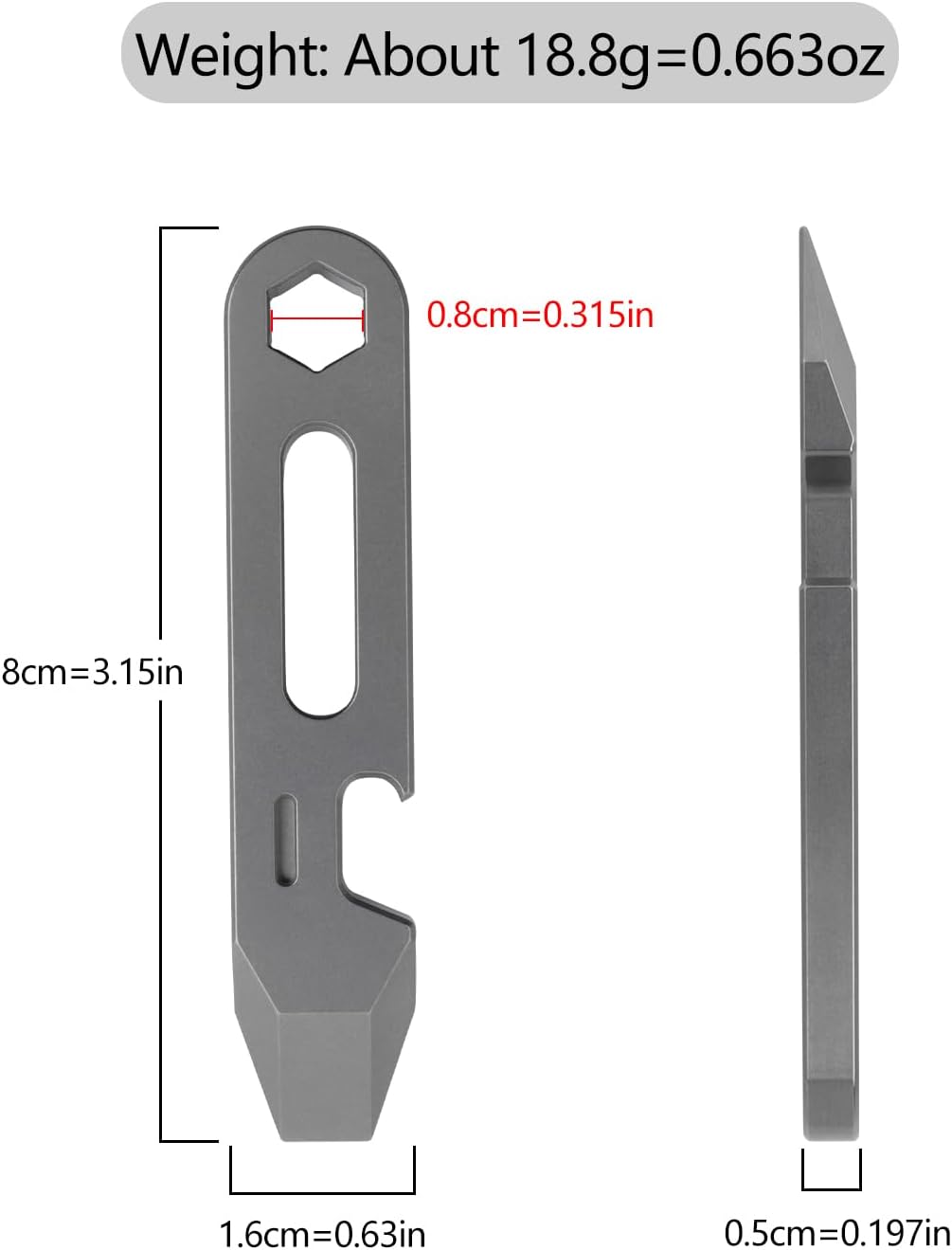 4-in-1 Titanium EDC Pry Bar Mu – Titanium Pry Bar recenzja i cena