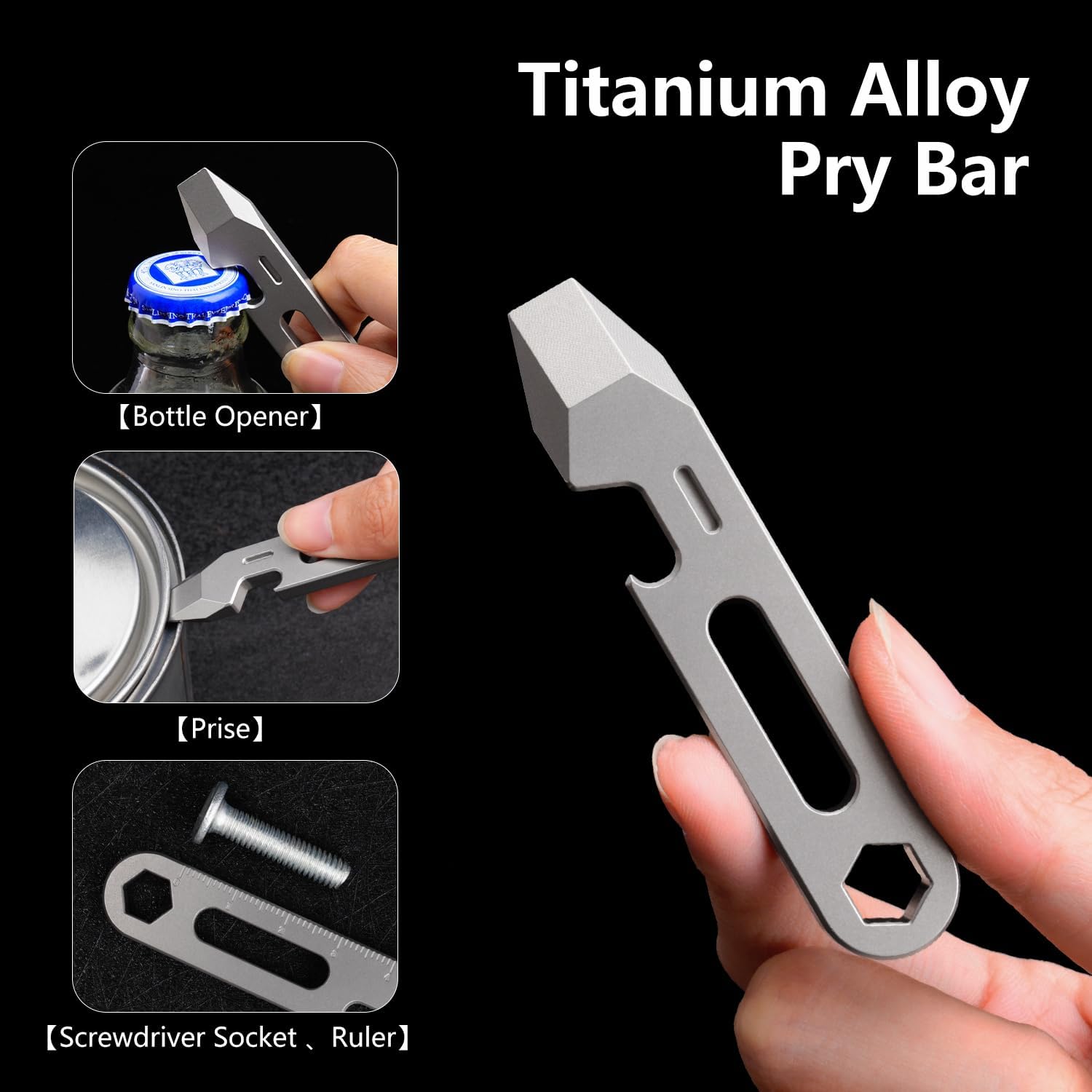 4-in-1 Titanium EDC Pry Bar Mu – Titanium Pry Bar recenzja i cena