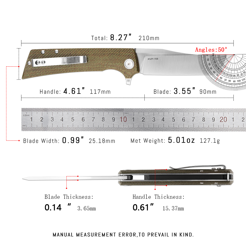 Shooziz XUN112 EDC Folding Kni – Edc Carry Clip recenzja i cena
