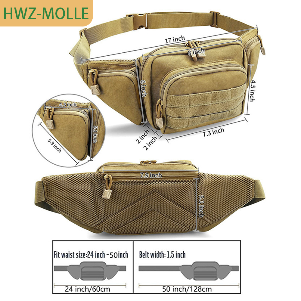 Tactical Molle Fanny Pack Wais – Edc Concealed Carry Fanny Pack recenzja i cena