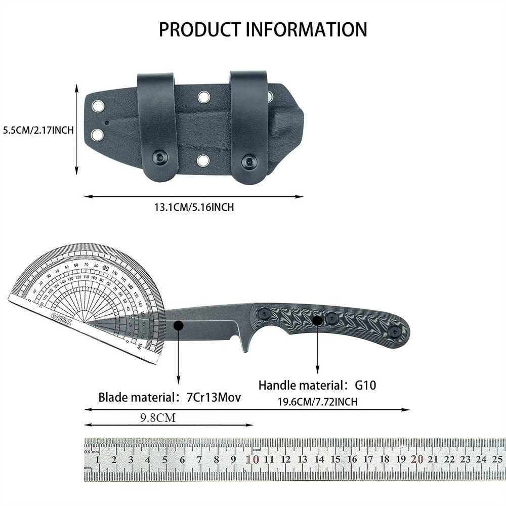 Full Tang Fixed Blade Knives 7 – Edc Carry Fixed Blade recenzja i cena