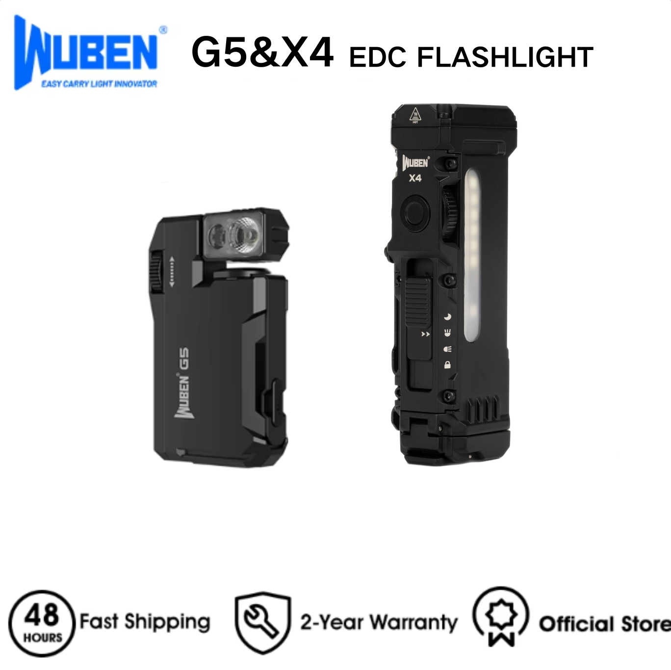 WUBEN X4 & G5 EDC Flashlight B – Edc Carry Flashlight recenzja i cena