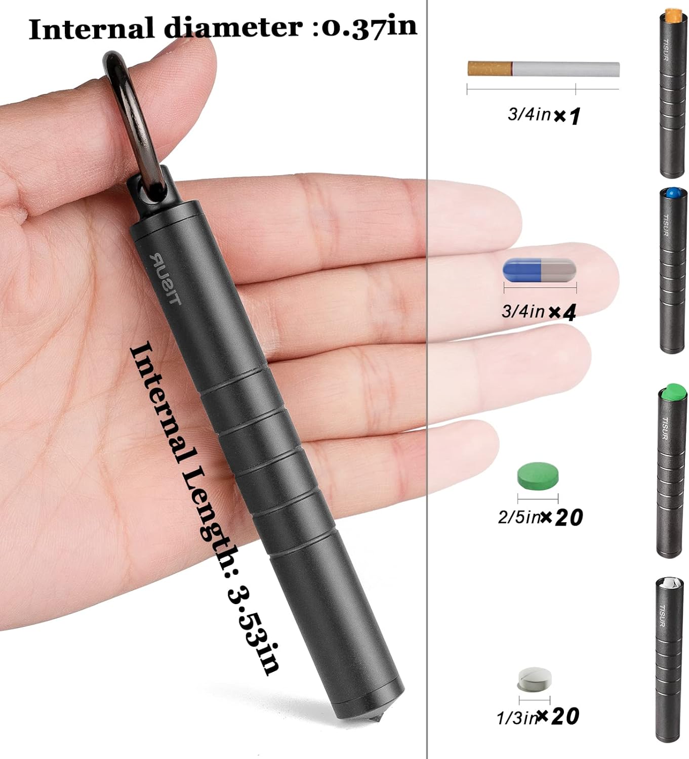 Metal Pill Organizer, Titanium – Edc (Every Day Carry recenzja i cena