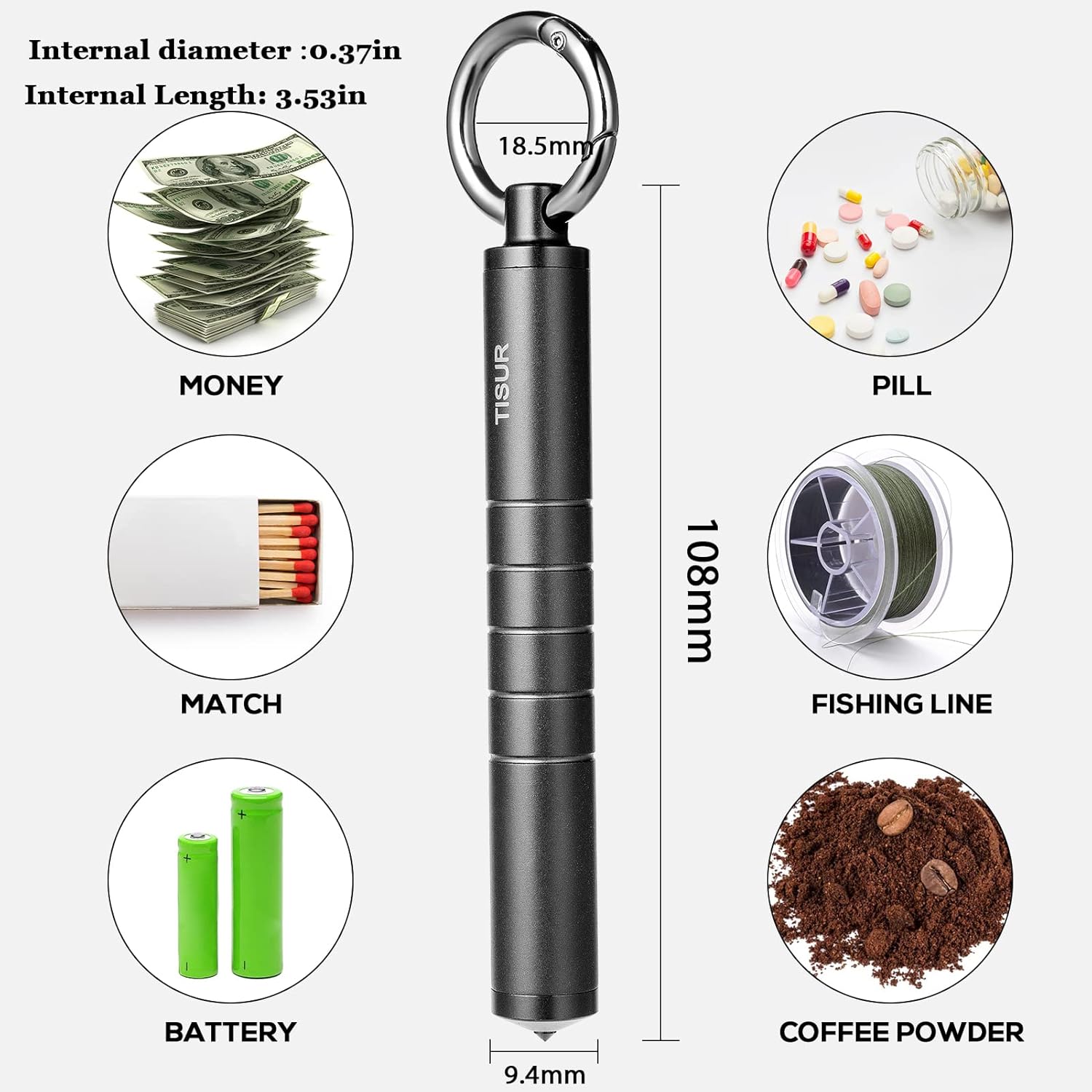 Metal Pill Organizer, Titanium – Edc (Every Day Carry recenzja i cena