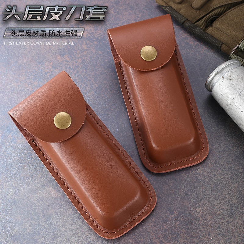 Genuine Leather Knife Sheath f – Edc Carry Belt Leather recenzja i cena