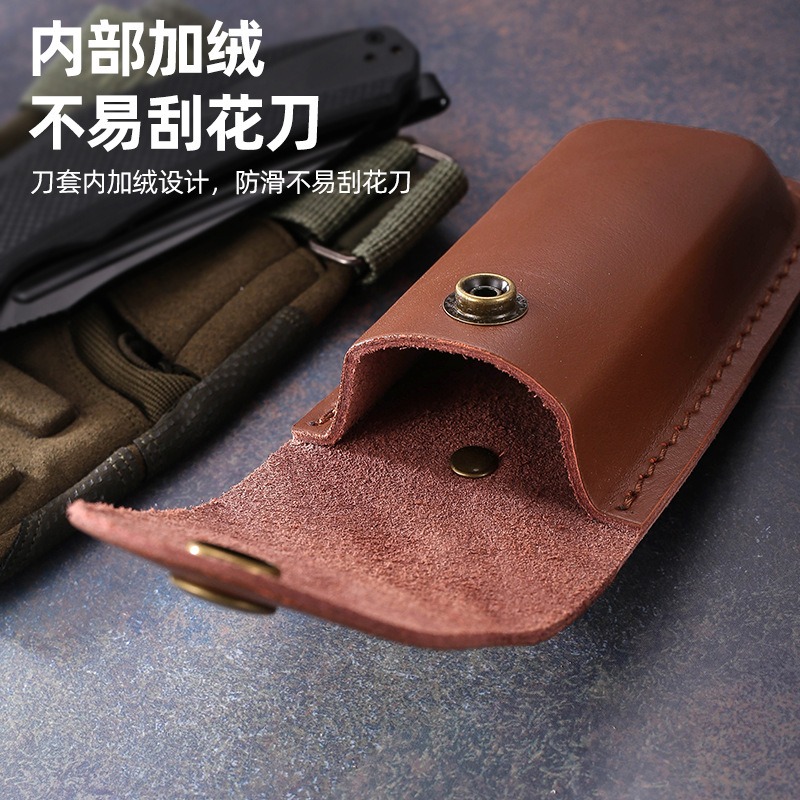 Genuine Leather Knife Sheath f – Edc Carry Belt Leather recenzja i cena