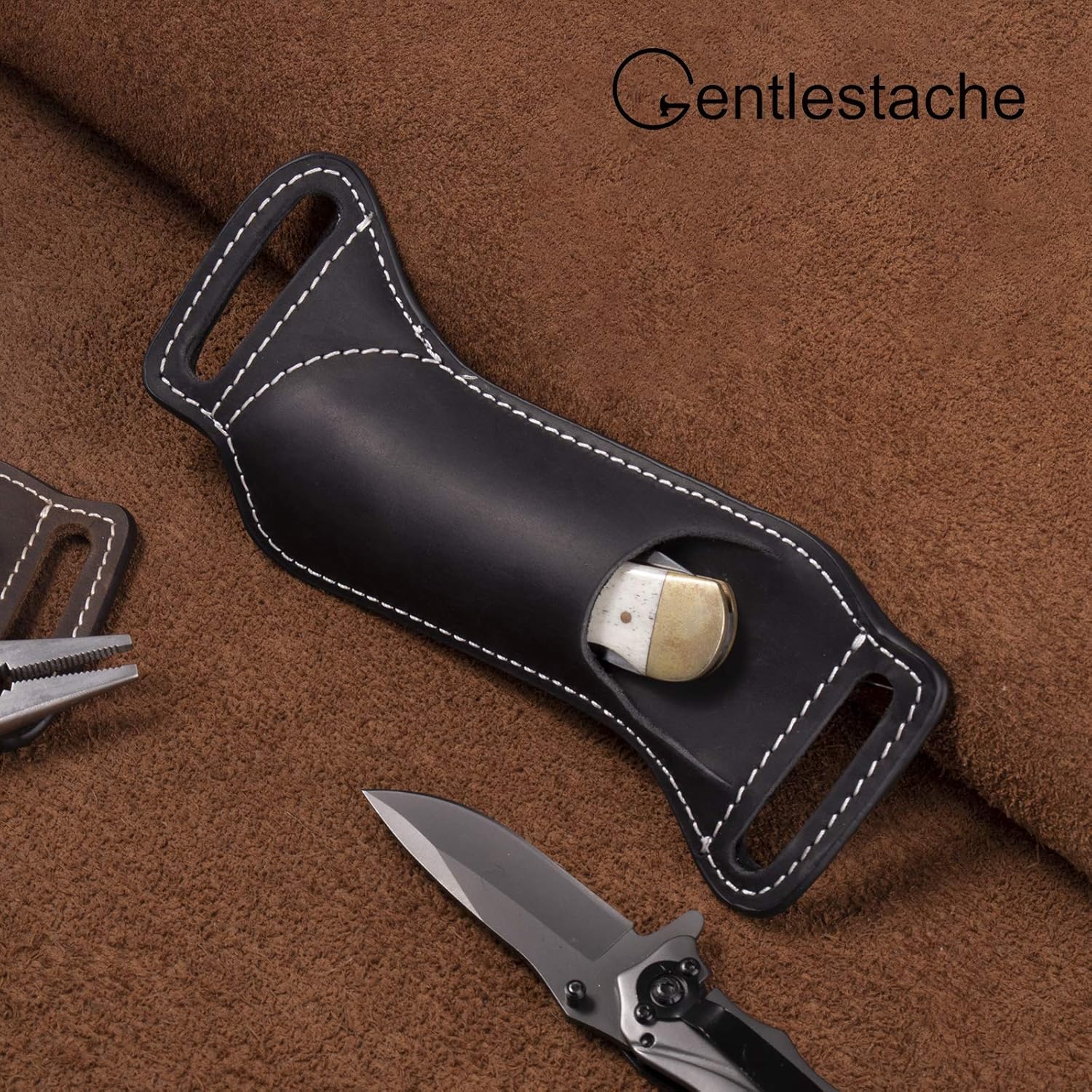 5 Inch Folding Knife Holster E – Edc Carry Belt Leather recenzja i cena