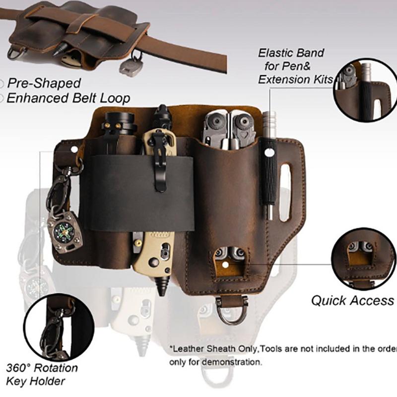 Men Leather EDCs Organizer She – Edc Carry Flashlight recenzja i cena