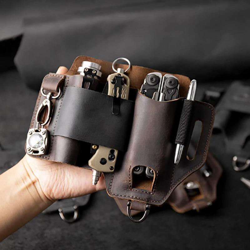 Men Leather EDCs Organizer She – Edc Carry Flashlight recenzja i cena