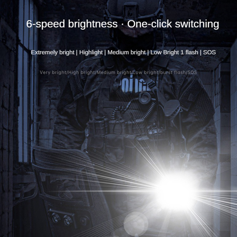 Type-C USB Rechargeable 21700  – Edc Carry Flashlight recenzja i cena