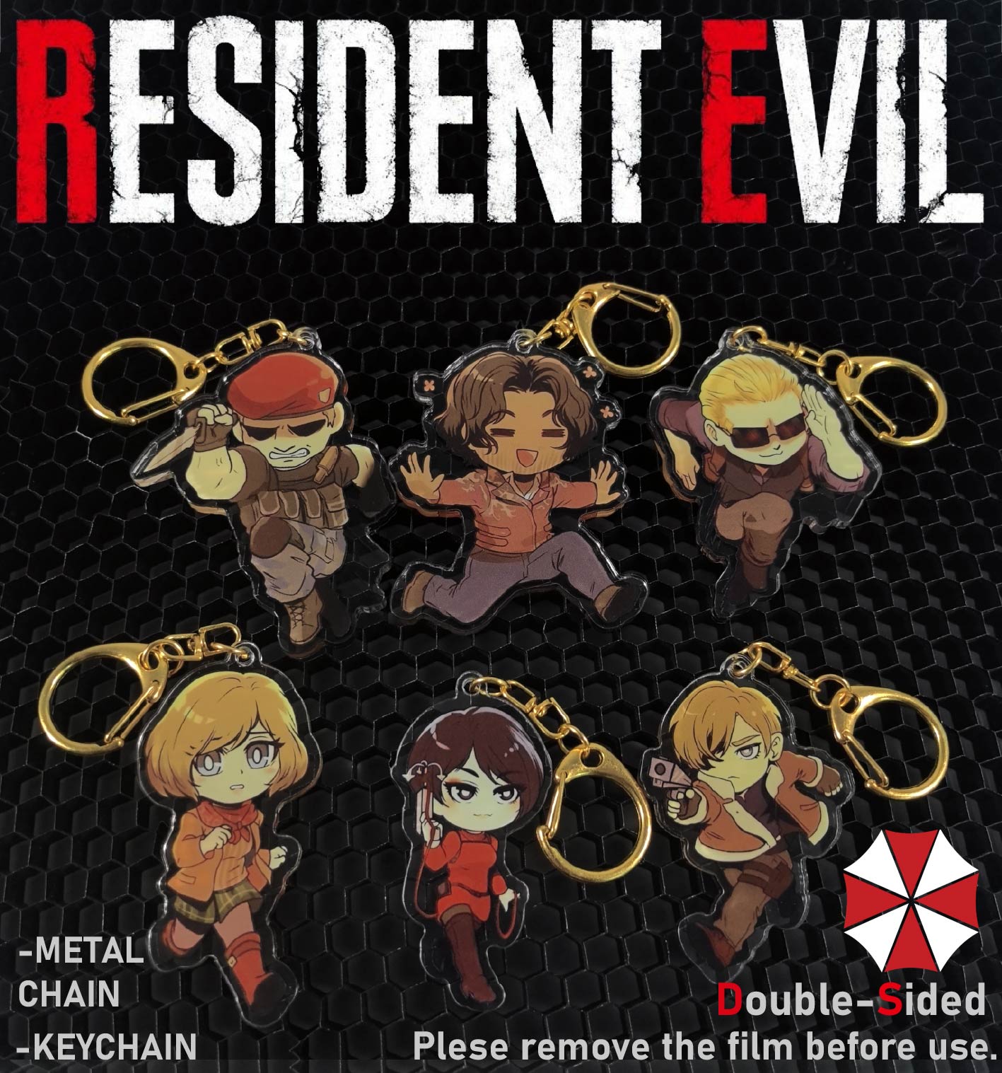 Resident Evil Keychain，Leon，Ad – Carabiner Keychain recenzja i cena