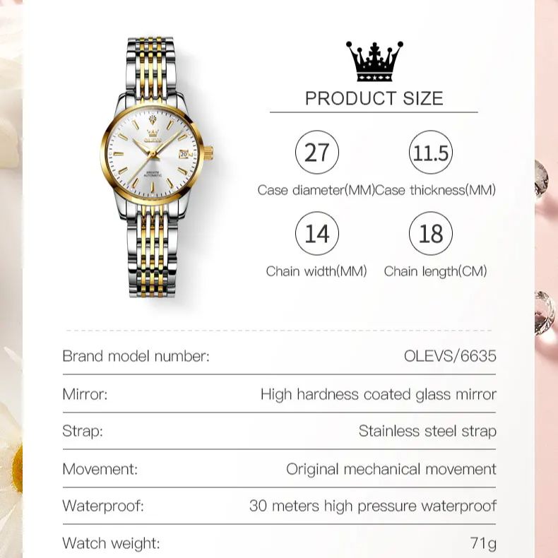 OLEVS Automatic Watch for Wome – Watch Winder Compact recenzja i cena