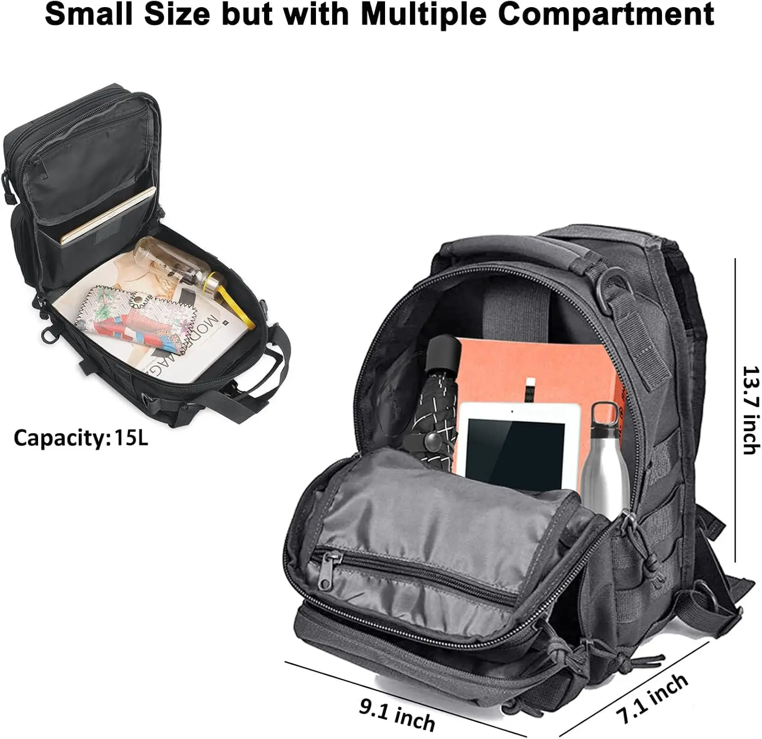 Tactical Sling Backpack Should – Edc Pistol Carry Bag recenzja i cena