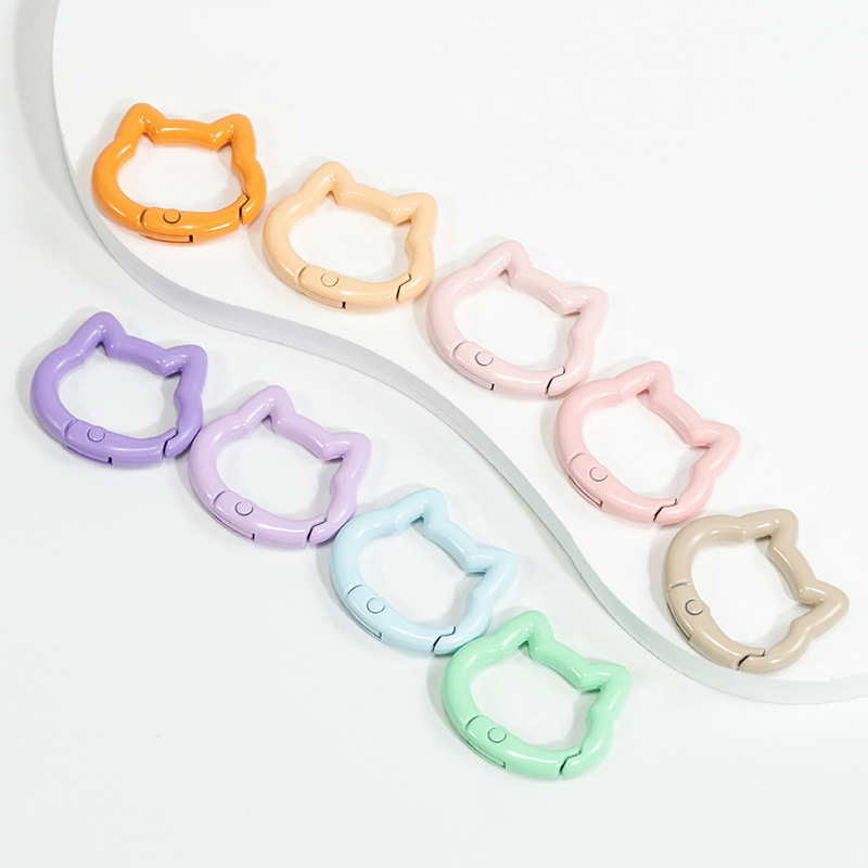 5pcs Cute Heart Cat Keychain R – Carabiner Keychain recenzja i cena