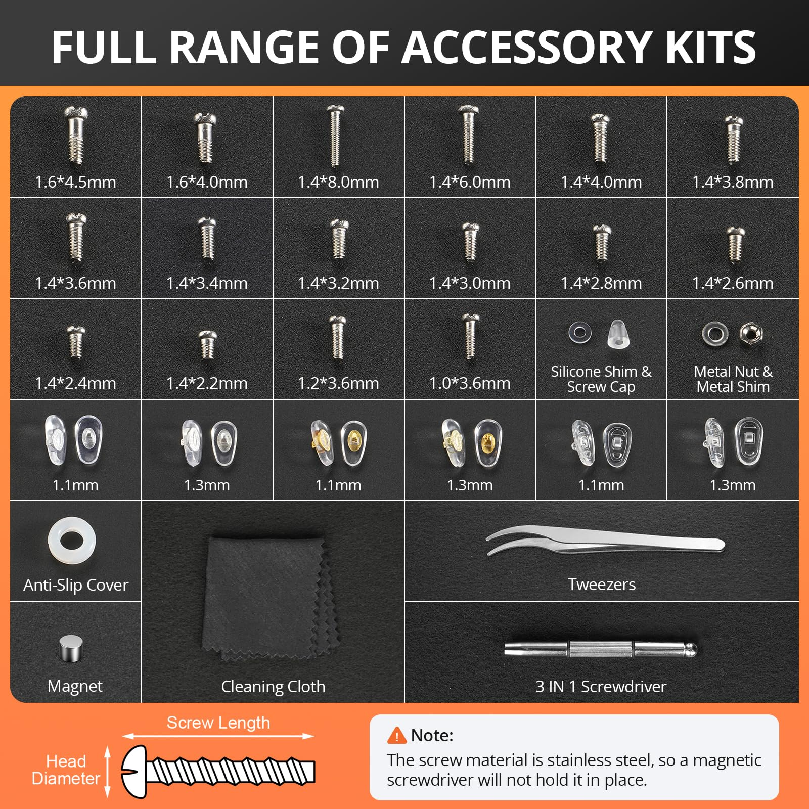 Eyeglass Repair Tool Kit with  – Micro Screwdriver Kit recenzja i cena