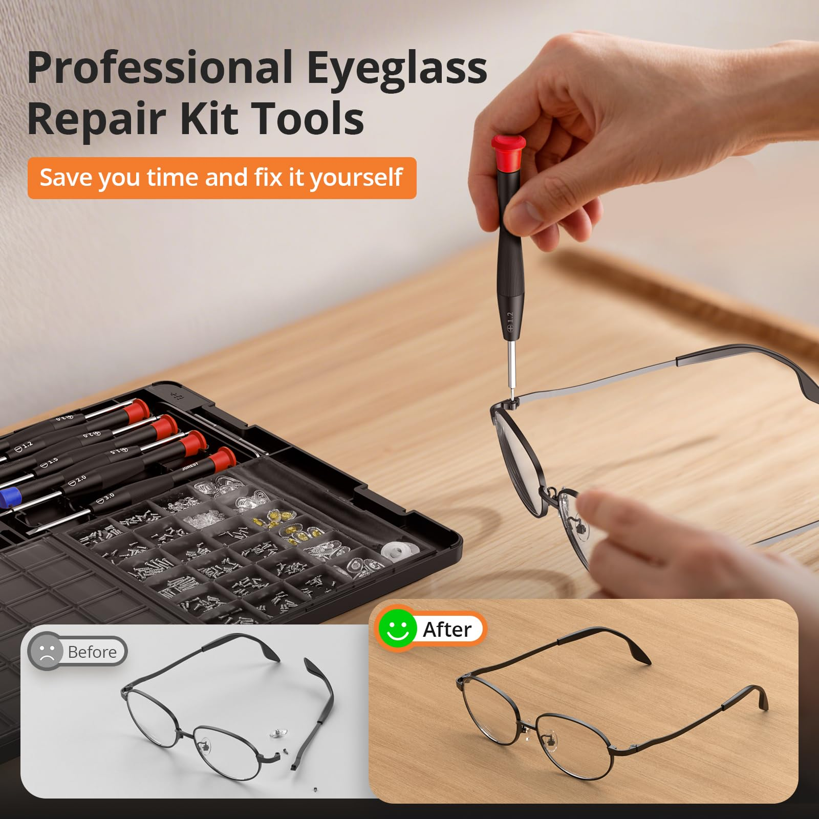 Eyeglass Repair Tool Kit with  – Micro Screwdriver Kit recenzja i cena