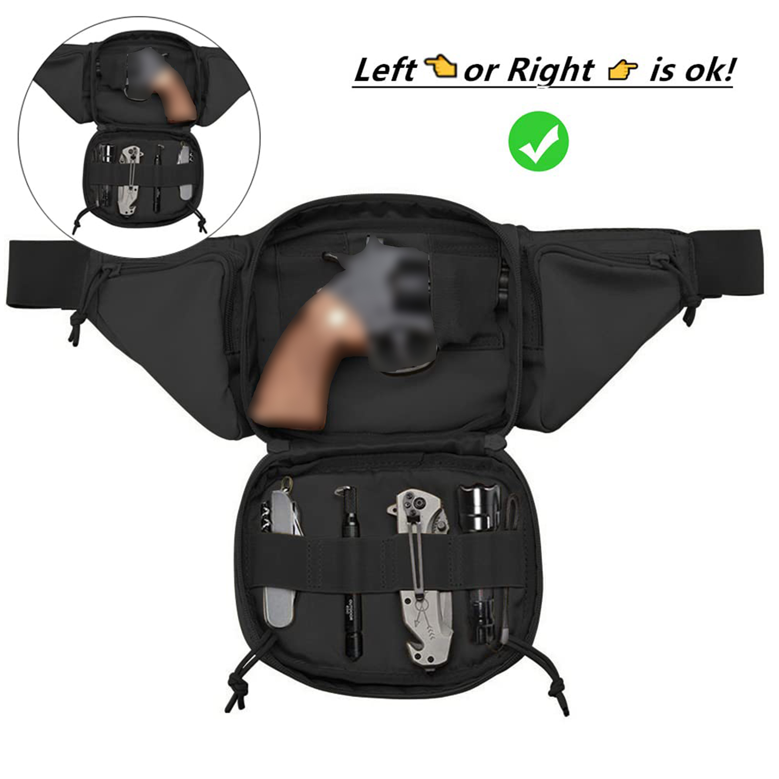Tactical Fanny Pack Gun Holste – Edc Pistol Carry Bag recenzja i cena