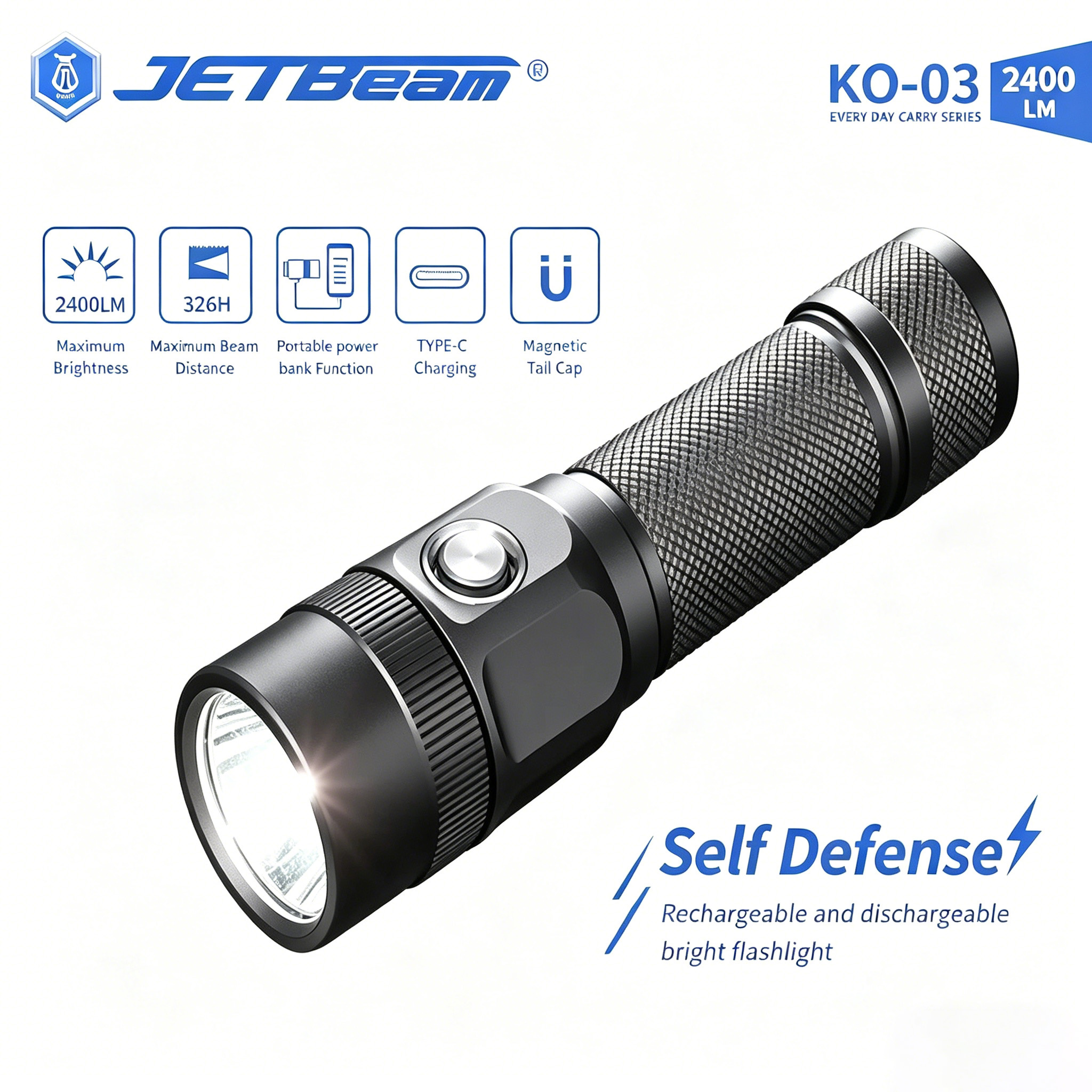 Jetbeam KO-03 EDC Flashlight 2 – Edc Carry Flashlight recenzja i cena