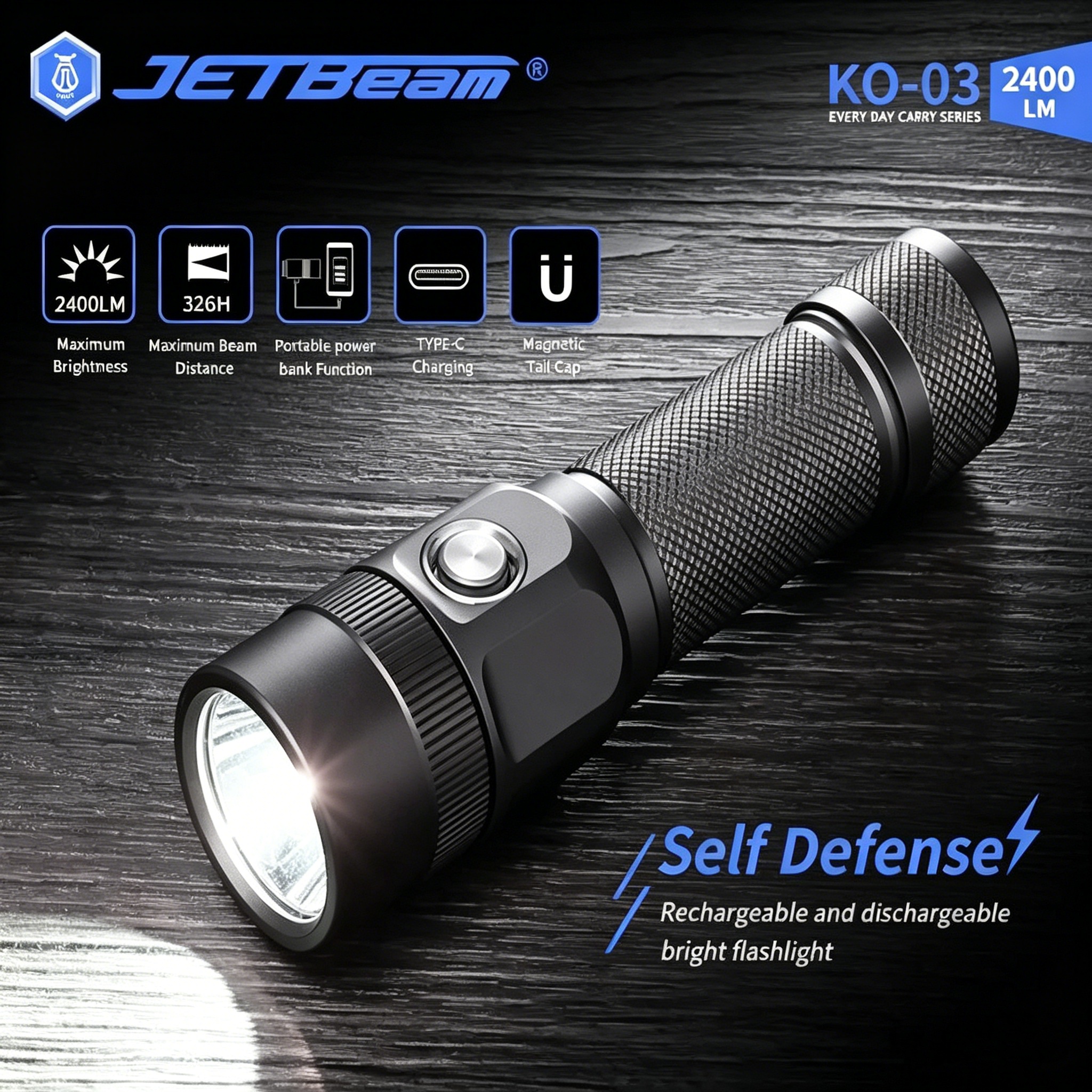 Jetbeam KO-03 EDC Flashlight 2 – Edc Carry Flashlight recenzja i cena