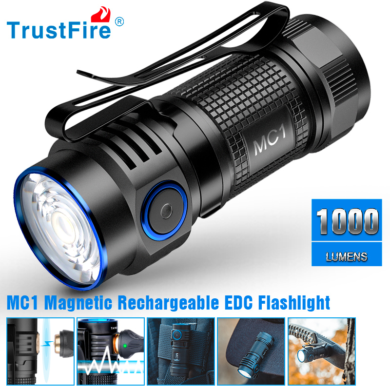 Trustfire MC1 Usb Rechargeable – Edc Carry Flashlight recenzja i cena